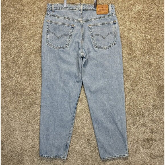 VTG Levis 550 Jeans Mens 38x30 Blue Relaxed Fit Retro Grunge 90s Y2K Made In USA - Picture 1 of 11